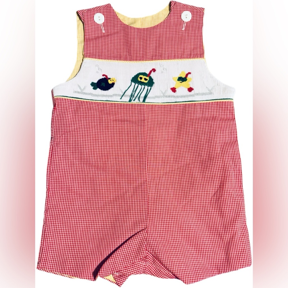 Wish UPON A STAR NWOT Smocked ocean nautical submarine fish boys 18 Month beach